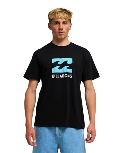 T-Shirt Wave Billabong Homme Noir au motif vagues iconique