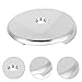 Bathtub Overflow Drain Cover Kit, One-Hole Bath Tub Overflow Stopper Face Plate with Mounting Bracket and Screws Zinc Alloy Bathtub Drain Trim Cover Replacement (Silver)