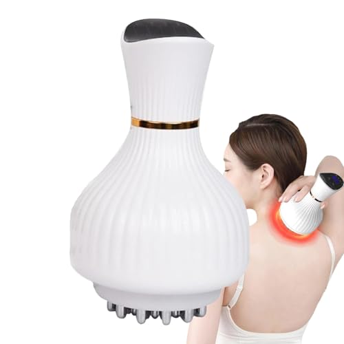 Brosse de massage électrique, appareil de massage à la main, brosse méridienne pour les jambes, petit appareil de massage électrique à la main, appareil de massage corporel sans fil avec réglage de la