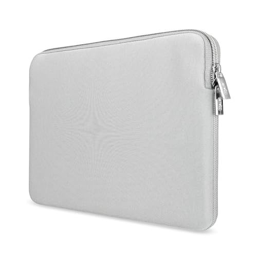 Artwizz Neoprene Sleeve Tasche passend für MacBook Air 13 (Retina, 2020–2018) und MacBook Pro 13 (Retina, 2015–2012) – Schutzhülle mit weichem Innenfutter, Silber, 13 Zoll