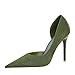 JOEupin Escarpins classiques à bout pointu pour femme, vert, 37 EU