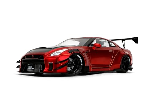 Image of Jada Pink Slips Nissan GT-R (R35) with Liberty Walk Body Kit 2.0 1 /18th Scale Die-Cast car
