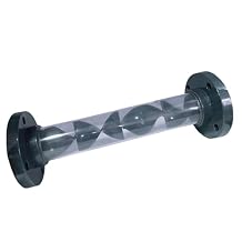 3 inch Static Mixer, Flange Connection Port, PVC Plastic Static Mixer, Suitable for ozonated Water Mixing, Agricultural Fertilizer Mixing