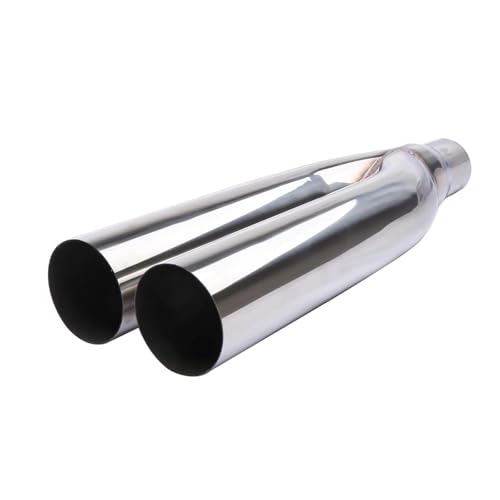 Embout d'Échappement Anti-Corrosion Double Sortie À Souder pour Remplacement - 3