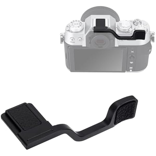 JJC XT50 Thumb Up Grip Hot Shoe Thumb Rest Hand Grip for Fujifilm Fuji X-T50 Camera, ulepszony uchwyt do strzelania jedną ręką, czarny