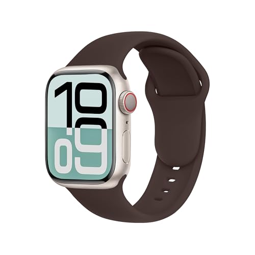 Correa Apple Watch Series 11 con estilo original y acabado refinado color café