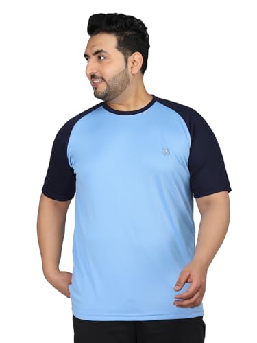 Image of CHKOKKO Men's Polyester Regular Fit Solid Sports T-Shirt