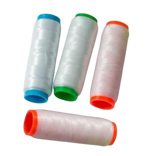 Damascus 4 Pcs Miracle Magic Elastic Thread 1312FT 0.15mm for Fishing Bait tie Invisible wrap for line Stretchy Tying System sea Keeper Twine Spool Nylon Saltwater Salmon Sturgeon Catfish