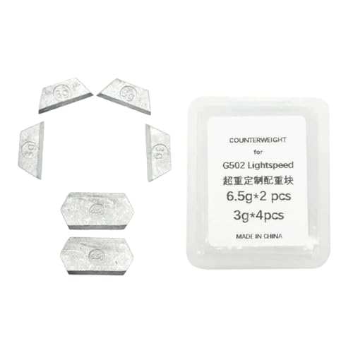 1 juego de contrapeso para modelo G502 que mejora la estabilidad y el control Disfruta de juegos de alta precisión y mejora el control