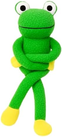 Sapo de Pelúcia Grande Brinquedo Mordedor com Apito para Cachorro