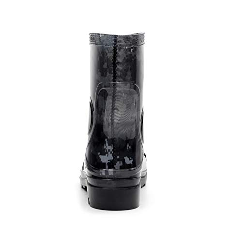 Image of Man Knee High Rubber Rainboots Camo Waterproof Rubber Boots for Garden Man Rain Footwear Size