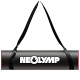NEOLYMP Tragegurt Yogamatte - Verstellbarer Gurt aus strapazierfähiger Baumwolle - Stark, rutschfest und langlebig - Yoga Gurt für Pilates und Fitness - Yogamatten Tragegurt (Schwarz)