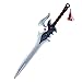 KORHCW Lama da Samurai Anime, Spada re Cos Li Bai PU, Oggetti di Scena per Film Modello di Arma di Simulazione Ragazzo Spada Giocattolo per Bambini