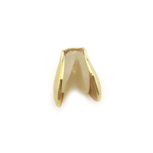 2 Piezas Grillz Dental Chapado en Oro 18K Hip Hop miniatura 4