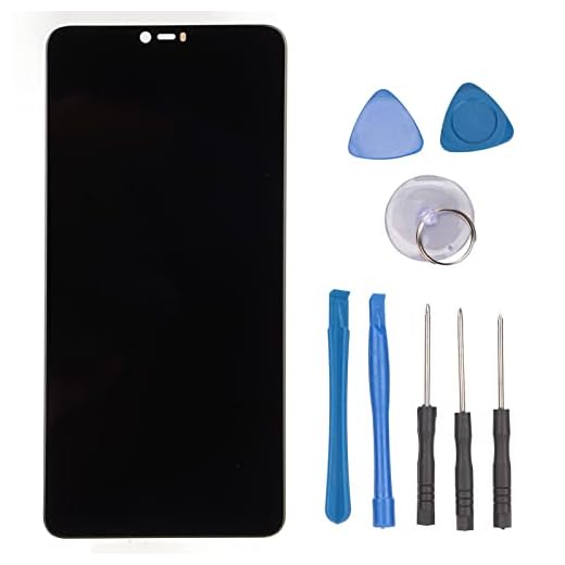 Cuifati Substituição de tela de celular para Oppo A3 F7, conjunto de digitalizador de tela LCD com moldura, kits completos de ferramentas de reparo de celular para Oppo A3 F7