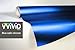 VViViD Blue Satin Chrome Vinyl Wrap Stretch Conform DIY Easy to Use Air-Release Adhesive (1ft x 5ft)