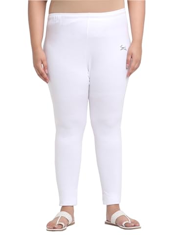 Image of Soft Cotton Ankle Lenght Solid Regular and Plus 35 Colours Leggings for Womens and Girls (Sizes :- M to 6XL)