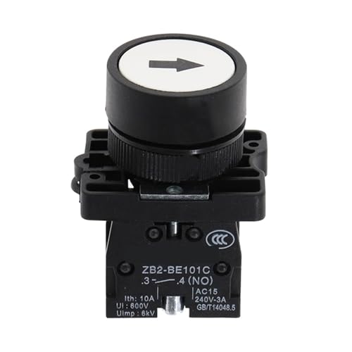 Bouton marche arrêt 22 mm XB2 interrupteur tactile momentané flèche