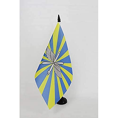 Bandeira de mesa da Força Aérea Russa 12 cm x 20.3 cm - Bandeira de mesa militar da Rússia 21 x 14 c