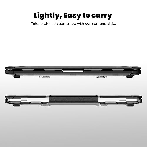 Carcasa MacBook Pro 13 rígida transparente TECHGEAR con soporte A2338 A2289 5