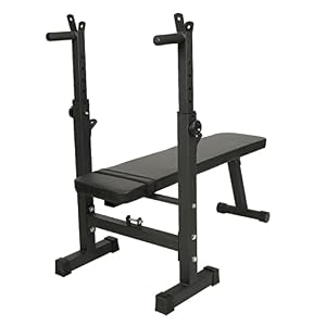 QWVDS Multifunctioneel Gewichthefbed Opvouwbare Fitness Halterbanken Bodybuilding Spierkrachttraining (Color : Black)