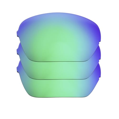 Verres polarisés Oakleys Half X Green durables pour restaurer l'éclat de vos lunettes
