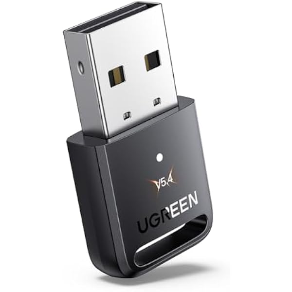 UGREEN Adapter Bluetooth 5.4 do PC, Moduł do Myszy, Klawiatury, Słuchawek, Telefonu, Tabletu, Kontrolera - Klucz USB dla Windows 11/10/8.1