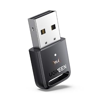 UGREEN USB Bluetooth Adapter 5.4 for PC, Plug & Play for Windows 11/10/8.1, Bluetooth Receiver & Transmitter for Keyboard/Mouse/Headphone/Speakers