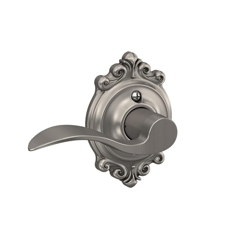 Image of SCHLAGE Trim with SCHLAGE Hall and Closet Lever, Satin Nickel (F10 ACC 619 BRK)