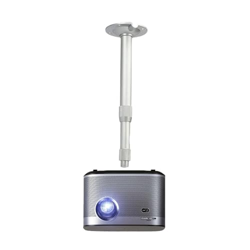 Support de plafond pour projecteur mural support suspendu télescopique blanc 20-40cm