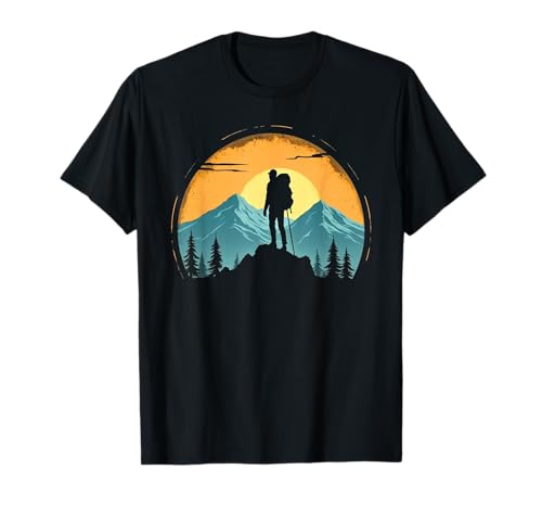 Aventura Naturaleza Camping Montaña Senderismo Los Amantes Camiseta