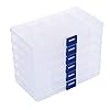 ilauke 6 stuks opbergdoos, plastic opbergdoos, sieradenopbergdoos, sorteerdozen, 15 rasters, voor organisators, parels…