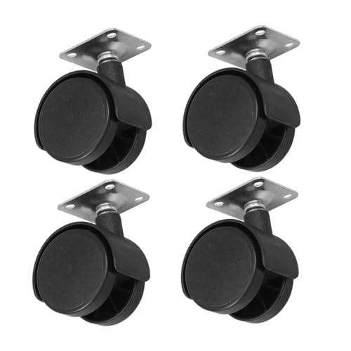 TOYZFRIENDY 4個 万向平板キャスター 静音設計 耐久性交換用ホイール オフィスチェアや家具用トロリー車輪