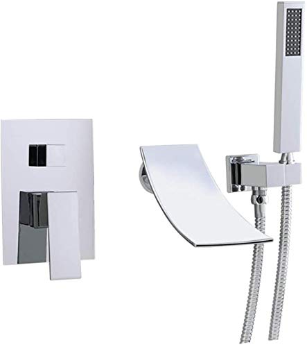 Robinet de douche mural anti-corrosion en laiton avec bec cascade design