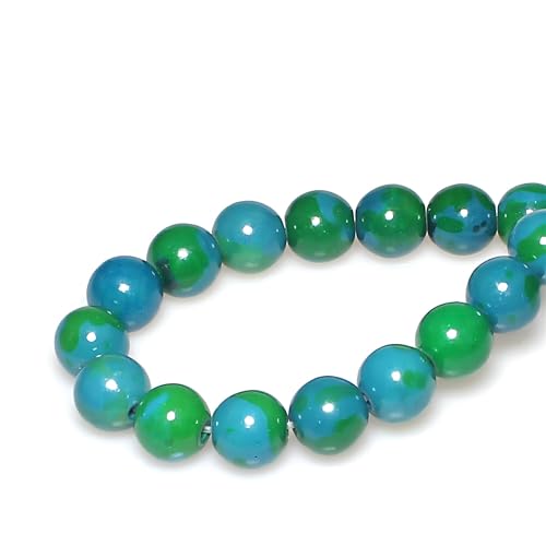 MJDCB Round Stone Beads 10mm Phoenix Stone Loose Gemstone Beads for Jewelry Making Bracelet Necklace 35pcs - Image 2