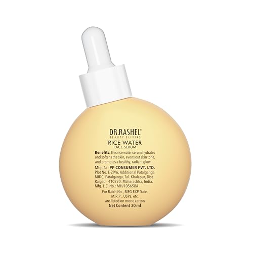 Image of DR.RASHEL Rice Water Face Serum with Niacinamide, Lightweight Formula for Glowing Hydrated Skin 30ml