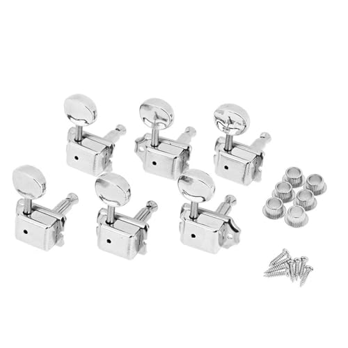 ペグ マシンヘッド 6R インライン ヴィンテージ チューニングペグ チューナー マシンヘッド エレキギター ロックノブ