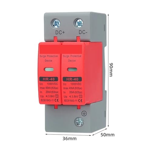 Protector contra sobretensiones de CC 2P para evitar averías caras en el inversor solar 2