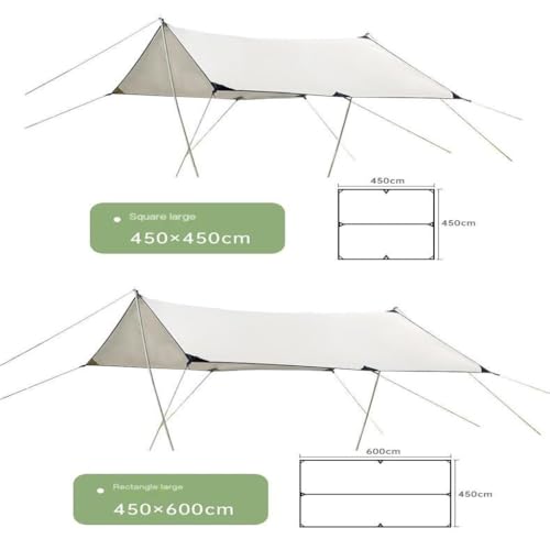 Toldo para Camping Resistente al Agua y UV Verde miniatura 4