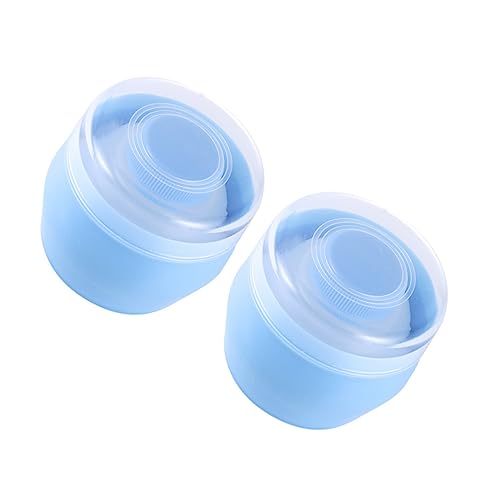 VICASKY 2pcs Powder Puff Portable Talcum Powder Puff for Storage Boxes Lithe Disassembly Material Smooth Application