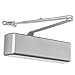 Dynasty Hardware Door Closer, Grade 1 Heavy Duty Commercial Hydraulic Closer, Self-Closing, Adjustable Spring Size 1-6, ADA Compliant, Surface Mount, Sprayed Aluminum, Series 4401