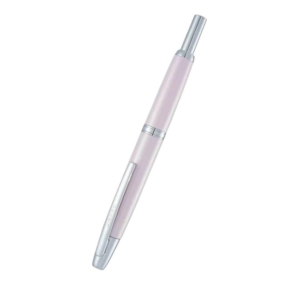 Stylo-plume rétractable à clic pointe fine 0.5mm écriture fluide avec convertisseur d'encre