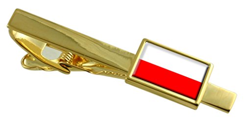 Pasador de corbata de oro de Lucca Italia con acabado premium para trajes