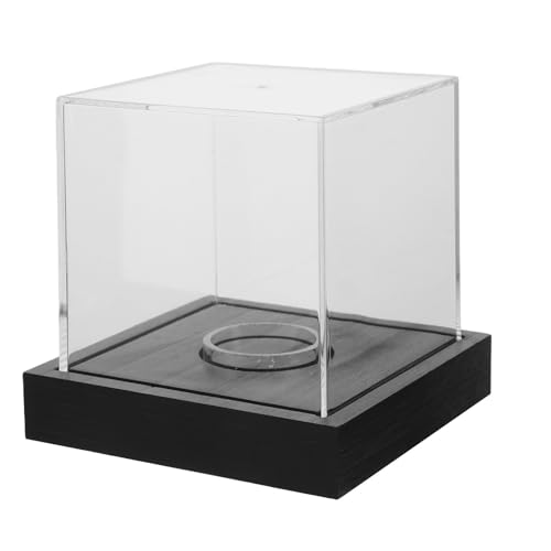 Caja acrílica fácil de limpiar para exhibición de tenis con diseño cuadrado elegante