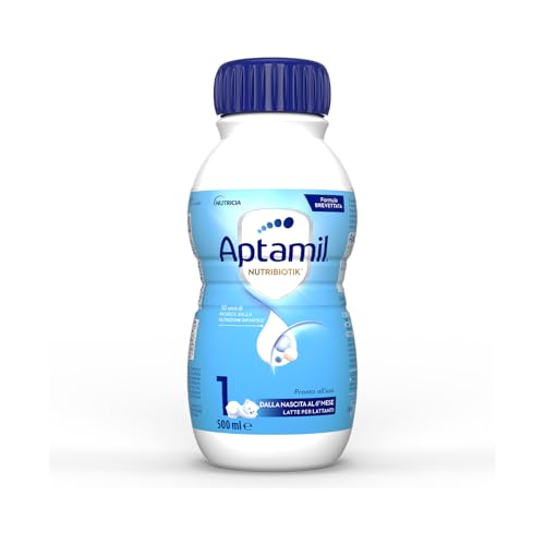 APTAMIL Nutribiotik 1 - Latte di Partenza Liquido per Lattanti dalla Nascita al 6° Mese - 1 Confezione da 500 ml