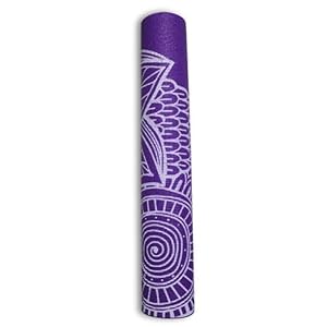 The finix NBR Print Yoga Mat, 3mm thick Thin basic yoga mat non-slip,for fitness and floor Exercise 68x24in