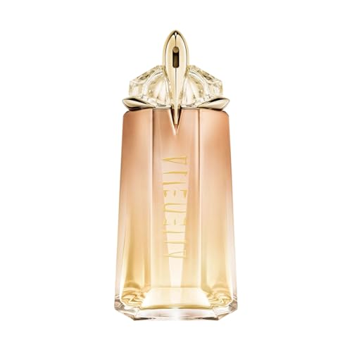 MUGLER Alien Goddess Supra Florale, Eau de Parfum, Profumo Donna, Profumo Floreale e Ambrato, Fiore di Cactus, Elicrisio e Gelsomino, Fragranza Luminosa, Audace, Ultra-Terrena, 90 ml, Ricaricabile