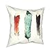 n/a Taie d'oreiller décorative créative Plume Square Taie d'oreiller Modèle Décoration Home Coussin Cover (Color : A, Size : 45x45cm)