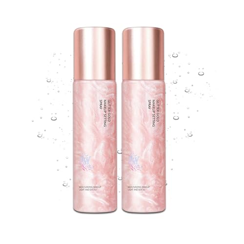 LingHaoLH 2PCS Makeup Setting Spray Set, Face, Weightless, Long Lasting, Waterproof, Fixing, Smudge-proof, Hydrating & Refreshing, All Skin Types