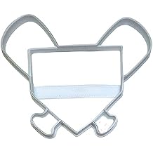 HOME PLATE WITH BASEBALL BATS FIELD DIAMOND BASE SPORTS COOKIE CUTTER MADE IN USA PR2540